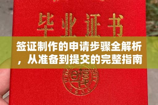 海门签证制作的申请步骤全解析，从准备到提交的完整指南