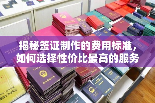 海门揭秘签证制作的费用标准，如何选择性价比最高的服务？