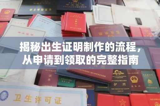 海门揭秘出生证明制作的流程，从申请到领取的完整指南