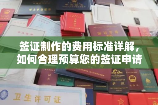 海门签证制作的费用标准详解，如何合理预算您的签证申请成本